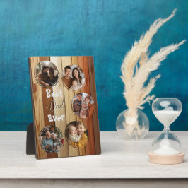 Beste vader ooit houten achtergrond 5 collage foto fotoplaat