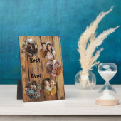 Beste vader ooit houten achtergrond  fotoplaat (Zijkant)