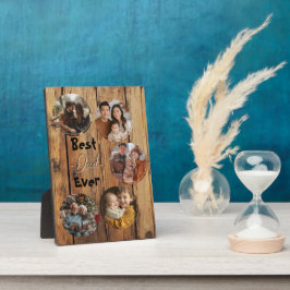 Beste vader ooit houten achtergrond fotoplaat