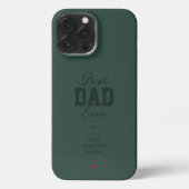 Beste vader ooit Hunter Green iPhone Hoesje (Achterkant)
