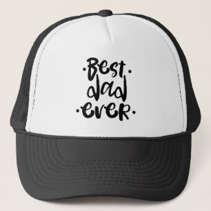 Beste vader ooit in Cool Typografie Urban Black Sc Trucker Pet