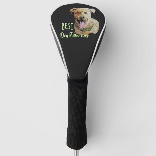 Beste vader ooit in Pit Bull Dark Golfheadcover (Voorkant)