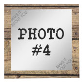 Beste vader ooit in rustieke houten ingelijste fot kubus (Rechts)