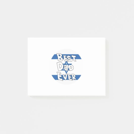Beste vader ooit Israëlische vlag Post-it® Notes (Voorkant)