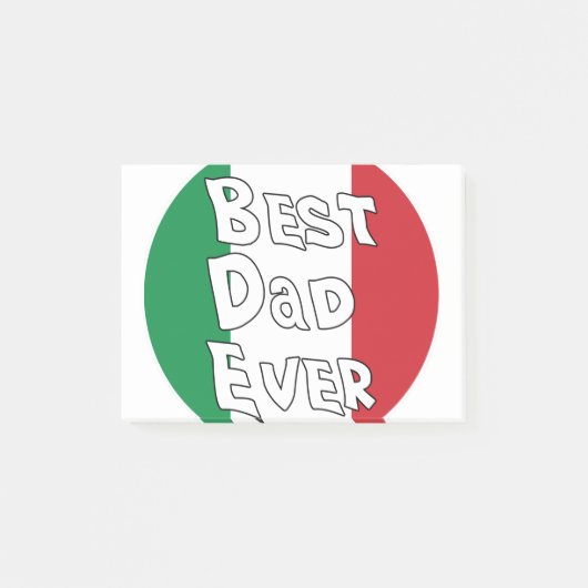 Beste vader ooit Italië vlag Post-it® Notes (Voorkant)