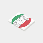 Beste vader ooit Italië vlag Post-it® Notes (Schuin)