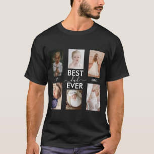 Beste vader ooit jaar en afbeeldingen t-shirt