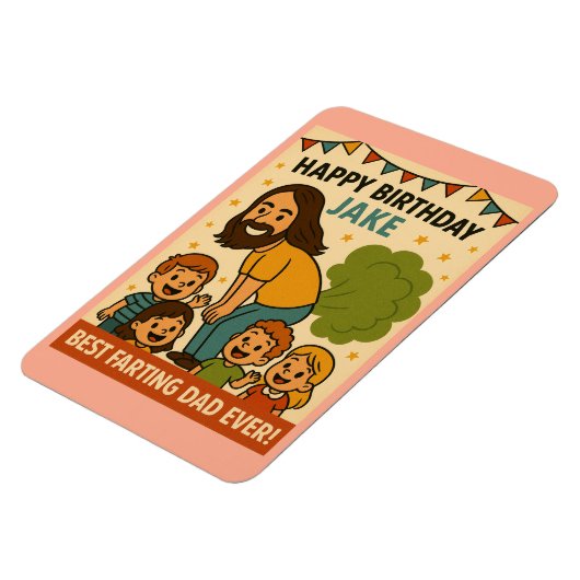 Beste vader ooit jarig magneet (Linkerzijde)