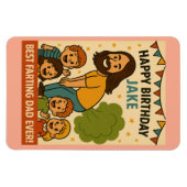 Beste vader ooit jarig magneet (Horizontaal)