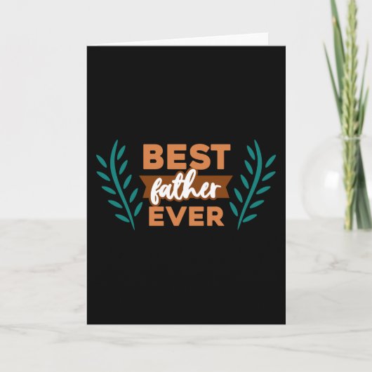 Beste Vader Ooit Kaart (Voorkant)