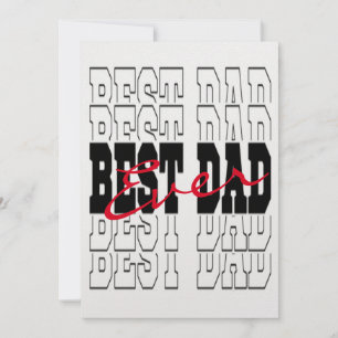 Beste Vader Ooit Kaart, Gepersonaliseerde Vaderdag Kaart
