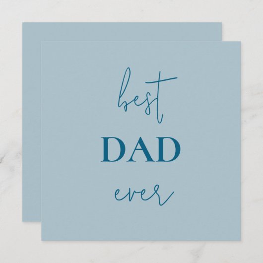 Beste vader ooit Kaart | Vaderdag Gift (Voorkant / Achterkant)