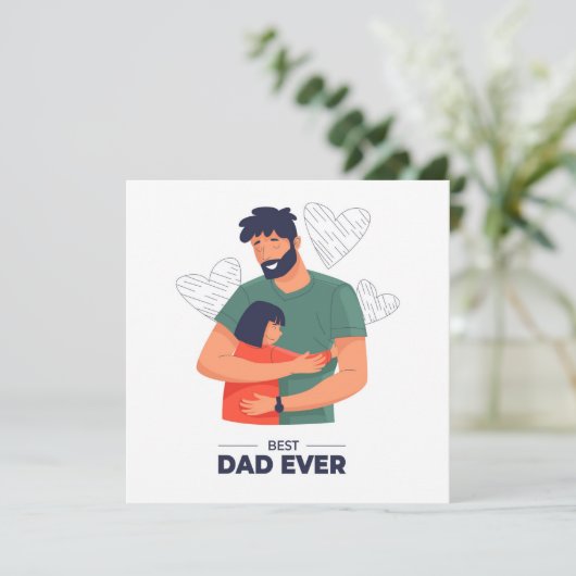 Beste Vader Ooit Kaart - Vaderdag Kaart (Staand voorkant)