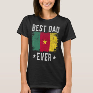 Beste vader ooit Kameroense vlag Beste Kameroense T-shirt