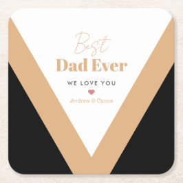 Beste vader ooit kartonnen onderzetters