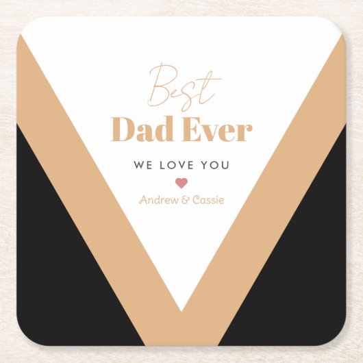 Beste vader ooit kartonnen onderzetters (Voorkant)