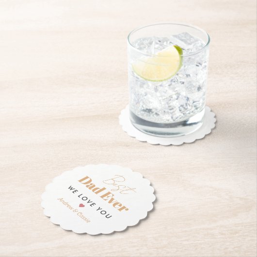 Beste vader ooit kartonnen onderzetters (Insitu)