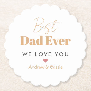 Beste vader ooit kartonnen onderzetters