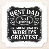 Beste vader ooit kartonnen onderzetters (Voorkant)