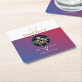 Beste vader ooit kartonnen onderzetters (Schuin)