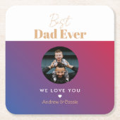 Beste vader ooit kartonnen onderzetters (Voorkant)