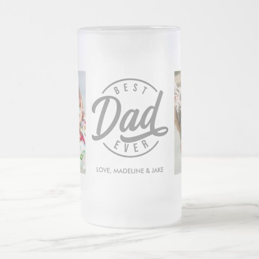 Beste vader ooit keepomwille 2 Foto van Glass Beer Matglas Bierpul (Center)