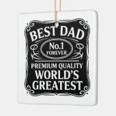 Beste vader ooit keramisch ornament (Links)