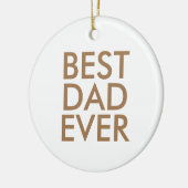 Beste vader ooit | kerstcadeauidee keramisch ornament (Links)