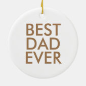 Beste vader ooit | kerstcadeauidee keramisch ornament (Achterkant)