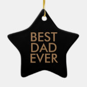 Beste vader ooit | kerstcadeauidee keramisch ornament (Achterkant)