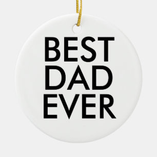 Beste vader ooit kerstcadeauidee keramisch ornament