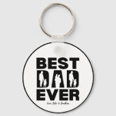 Beste vader ooit Kind Silhouette Sleutelhanger (Voorkant)