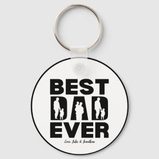 Beste vader ooit Kind Silhouette Sleutelhanger
