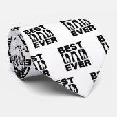 Beste vader ooit Kind Silhouette Stropdas (Opgerold)