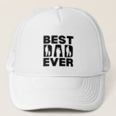 Beste vader ooit Kind Silhouette Trucker Pet (Voorkant)