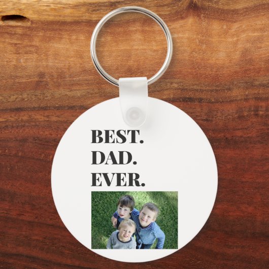 Beste vader ooit Kinder Foto Sleutelhanger (Achterkant)