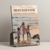 Beste vader ooit Kinder fotonamen Modern Personali Fotoplaat