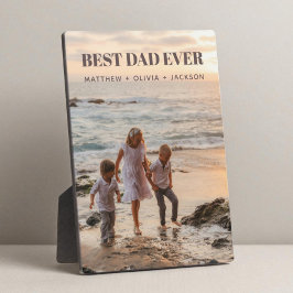 Beste vader ooit Kinder fotonamen Modern Personali Fotoplaat