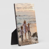 Beste vader ooit Kinder namen gepersonaliseerde fo Fotoplaat (Zijkant)