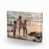 Beste vader ooit Kinder namen Modern Custom Father Fotoblokken (Rechts)