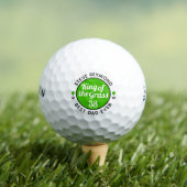 'Beste vader ooit' 'King of Grass' groen Golfballen (Insitu Shirt)