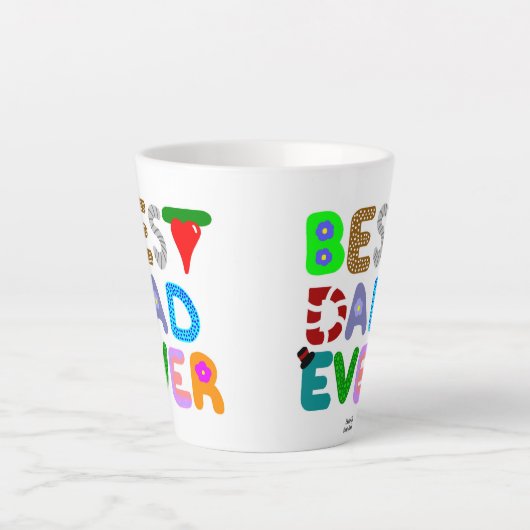 Beste vader ooit kleine latte Mok (Voorkant)