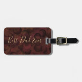 Beste vader ooit koffee bruine Vaderdag Bagagelabel (Voorkant horizontaal)
