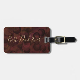 Beste vader ooit koffee bruine Vaderdag Bagagelabel