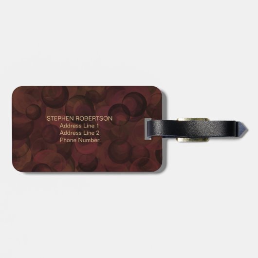 Beste vader ooit koffee bruine Vaderdag Bagagelabel (Achterkant horizontaal)