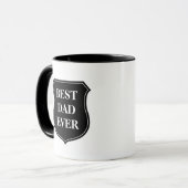 Beste vader ooit koffie-mok met quote mok (Voorkant links)
