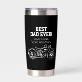 Beste vader ooit-kool Motorfiets vader Bike Geïsoleerde Drinkbeker (Achterkant)