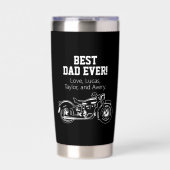 Beste vader ooit-kool Motorfiets vader Bike Geïsoleerde Drinkbeker (Voorkant)