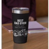 Beste vader ooit-kool Motorfiets vader Bike Geïsoleerde Drinkbeker
