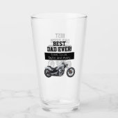 Beste vader ooit-kool Motorfiets vader Bike Glas (Voorkant)